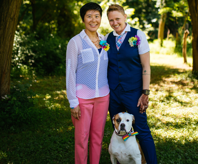 VegNews.Clare&CherylWeddingPortrait