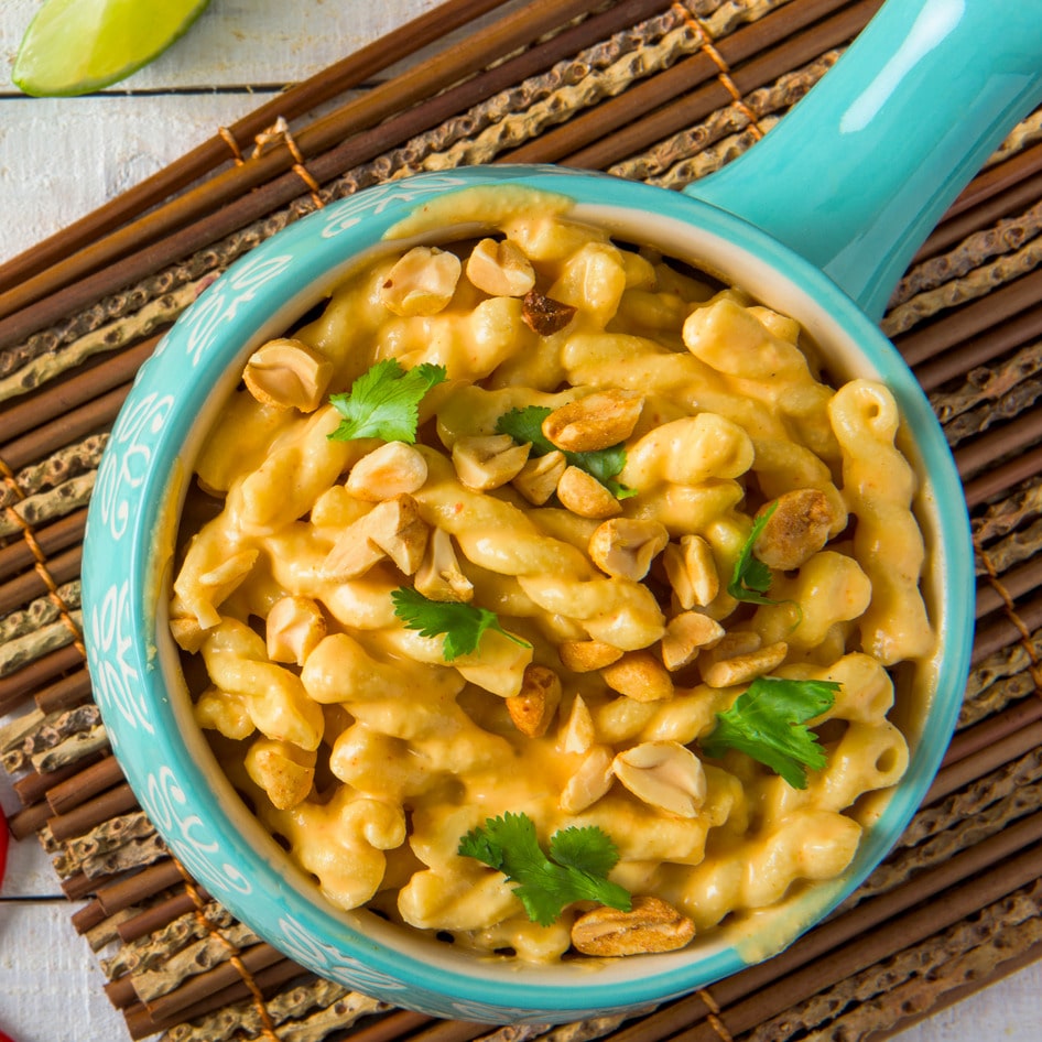 Creamy Vegan Thai Mac and Cheese