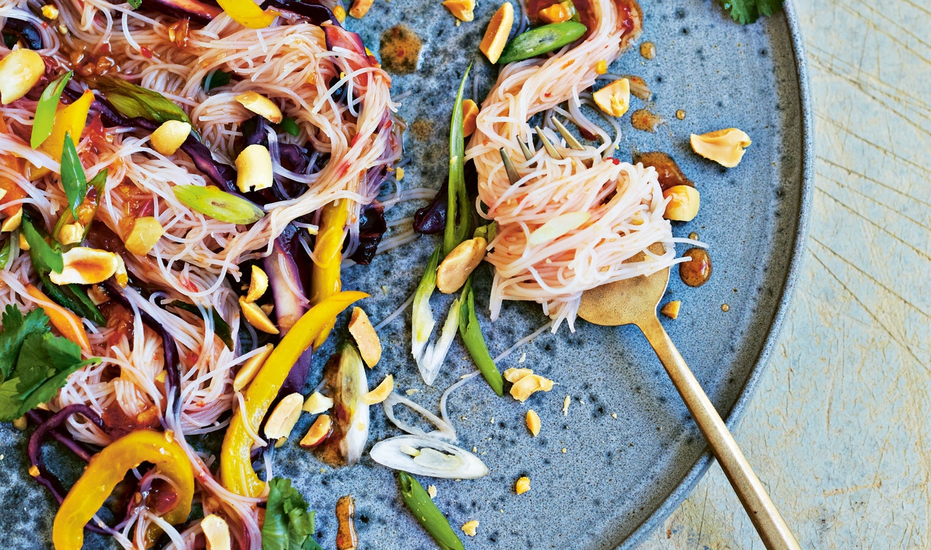 Vegan Five-Minute Rainbow Noodles