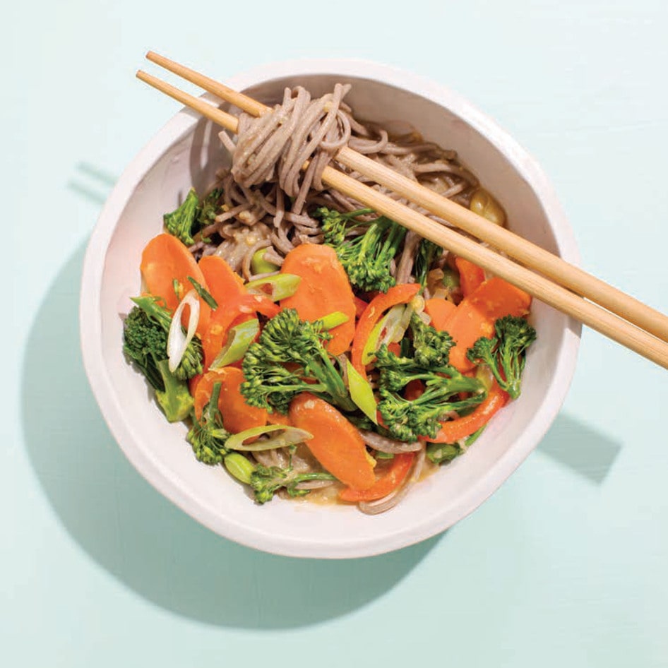 Vegan Soba Noodles With Spicy Miso Broth&nbsp;