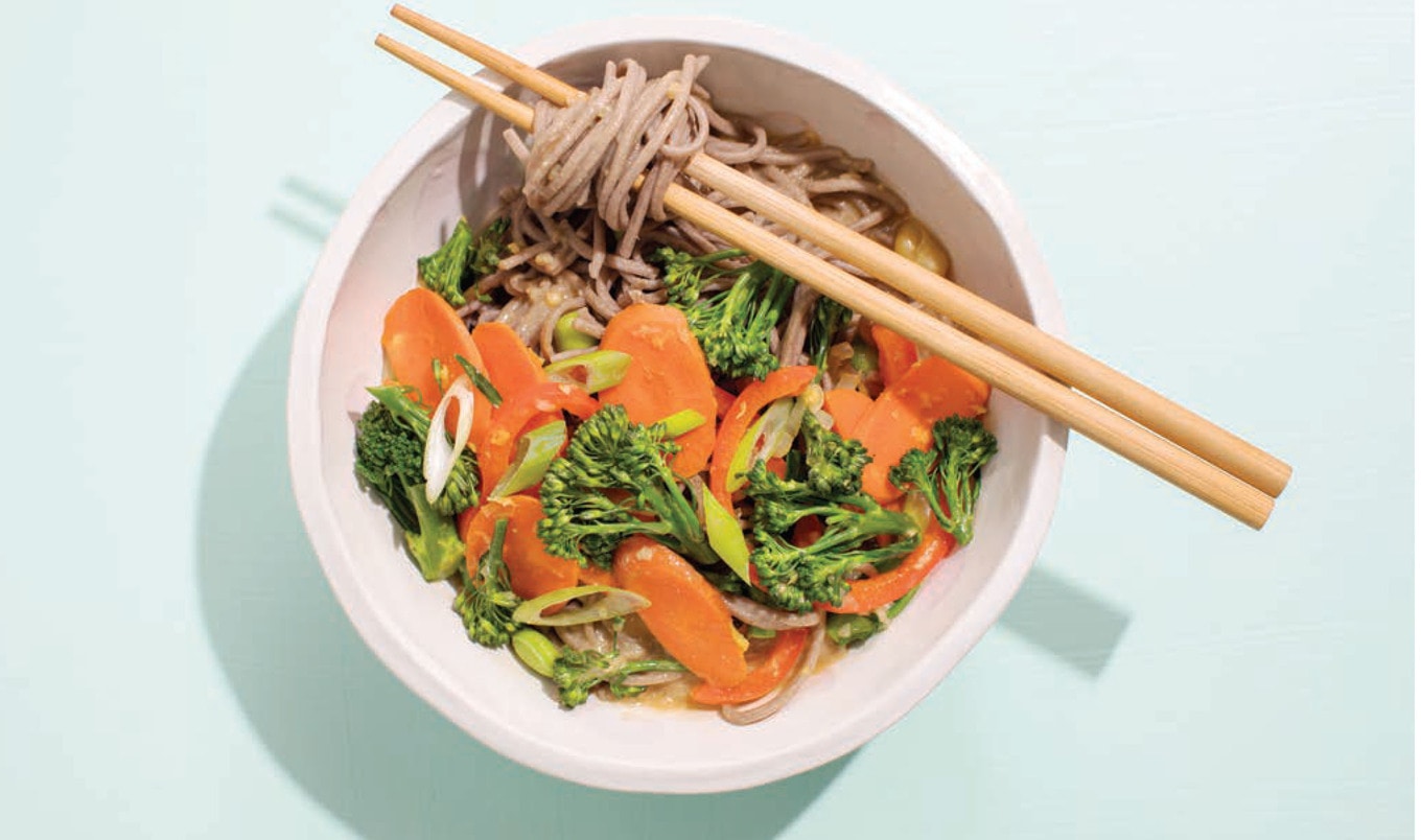 Vegan Soba Noodles With Spicy Miso Broth&nbsp;