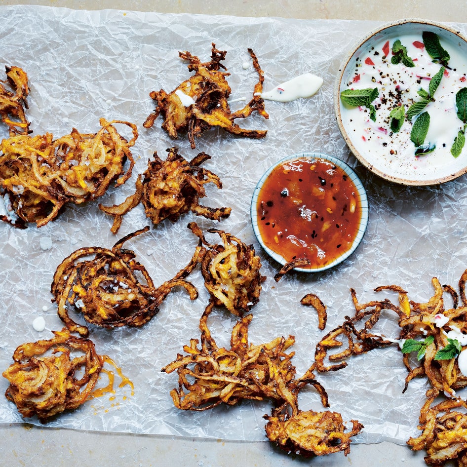 Vegan Carrot and Onion Indian Bhajis