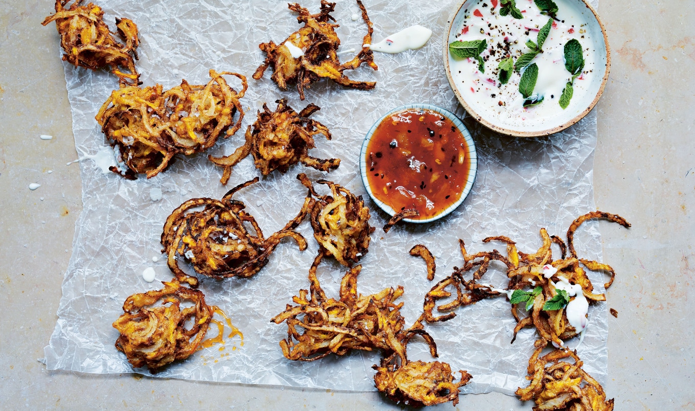 Vegan Carrot and Onion Indian Bhajis