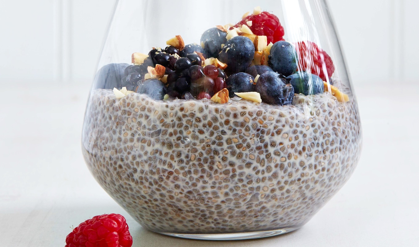 Vegan Chia Berry Breakfast Pudding