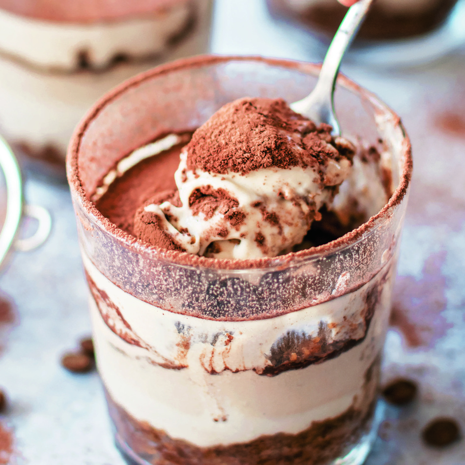 Silky Vegan Coconut Cream Tiramisu