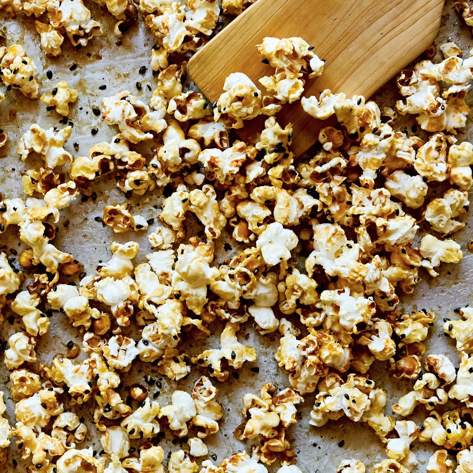 Vegan Miso Butter Caramel Corn