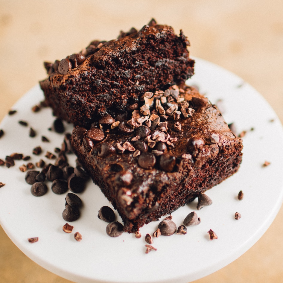 Vegan Gluten-Free Chocolate Chip Brownies