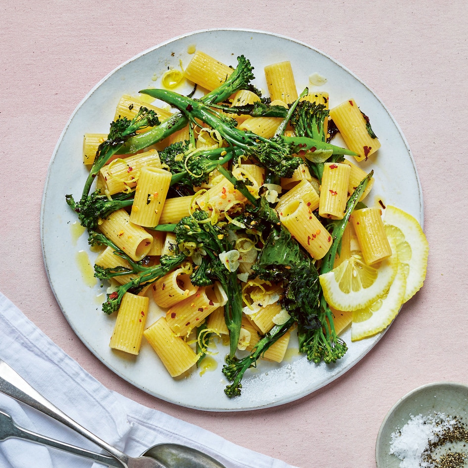 Vegan Roasted Lemony Broccoli Rigatoni&nbsp;