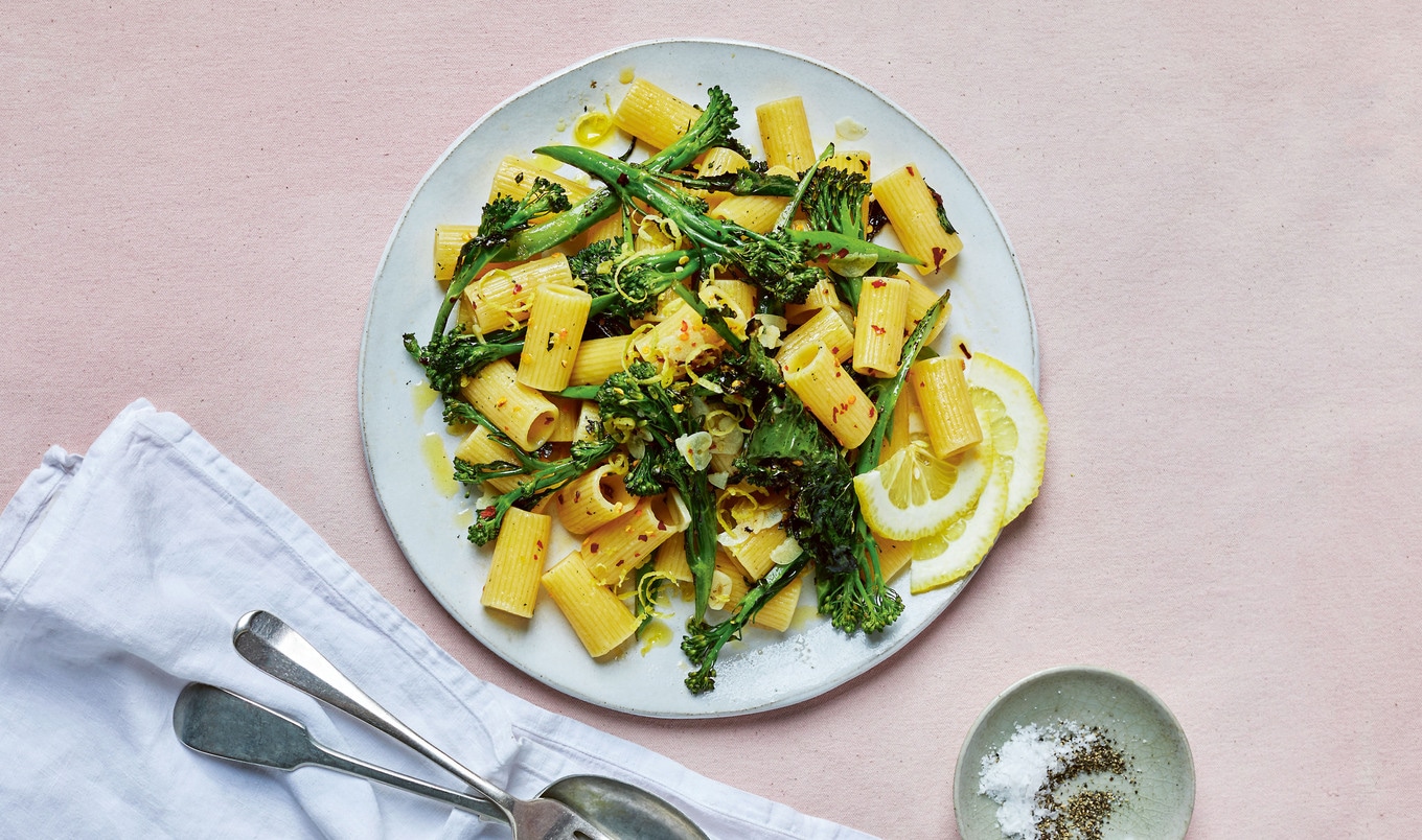 Vegan Roasted Lemony Broccoli Rigatoni&nbsp;