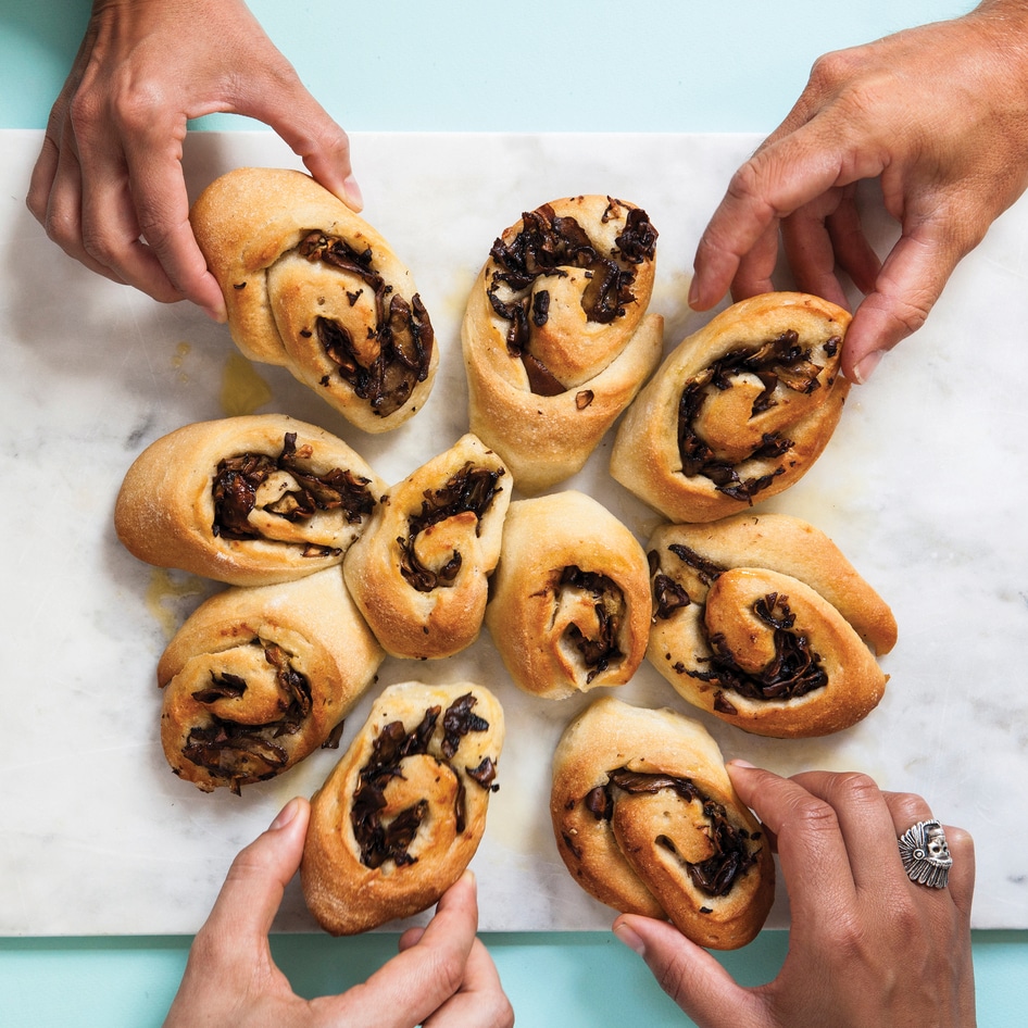 Garlicky Vegan Mushroom Swirls