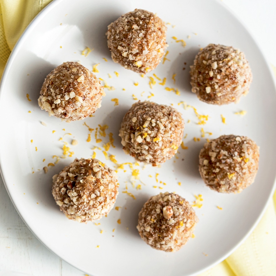 Lemon Quinoa Oat Snack Bites