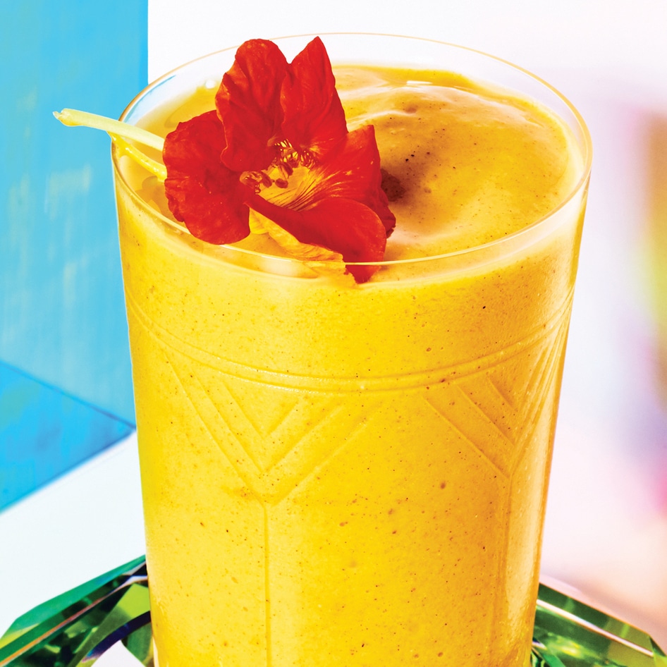 Refreshing Vegan Frozen Coconut Milk Turmeric Lassi