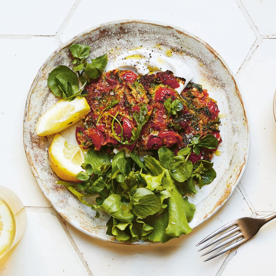 Vegan Santorini Tomato Fritters