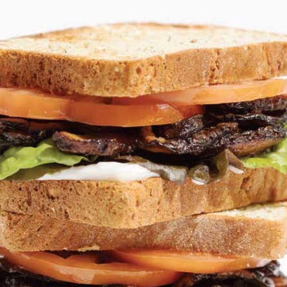 Vegan Shiitake BLT Sandwich