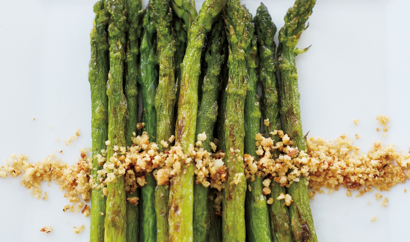 Roasted Asparagus With Hazelnut Picada