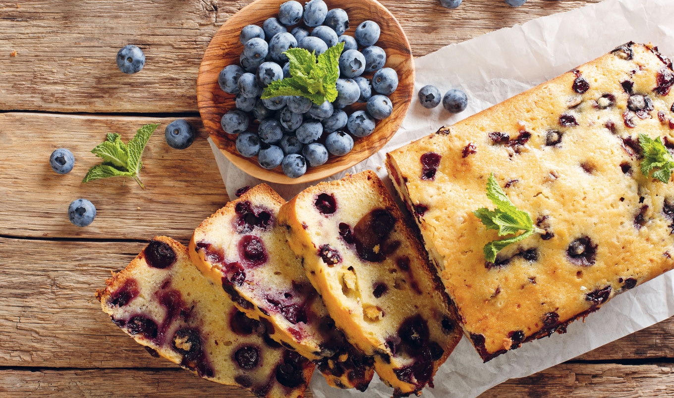 Dreamy Vegan Blueberry Oat Milk Pound Cake