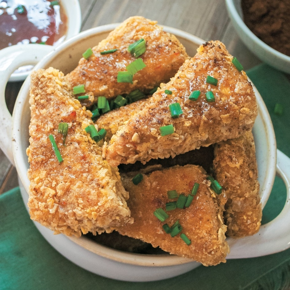 Vegan Spicy Oven-Fried Tofu