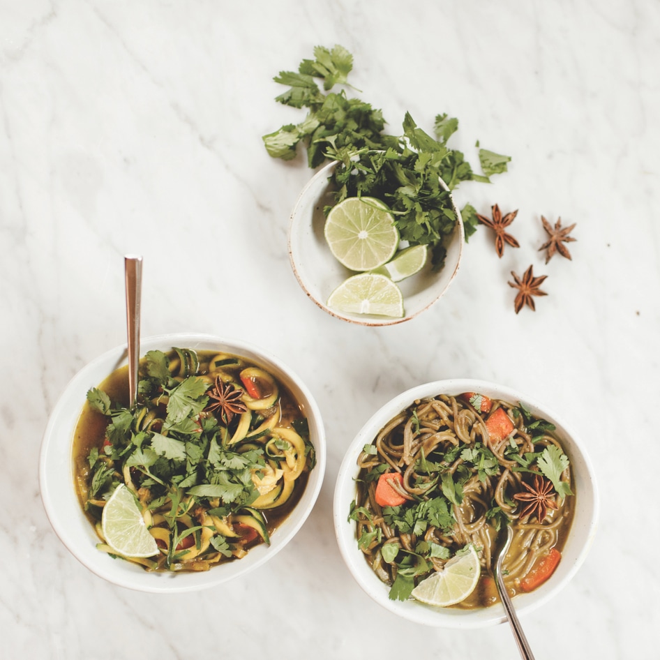 Vegan Pho-Inspired Zucchini Noodles