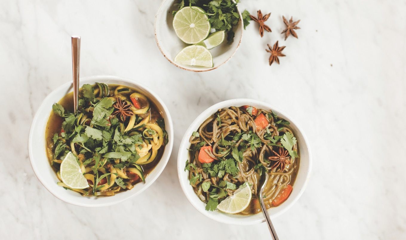 Vegan Pho-Inspired Zucchini Noodles