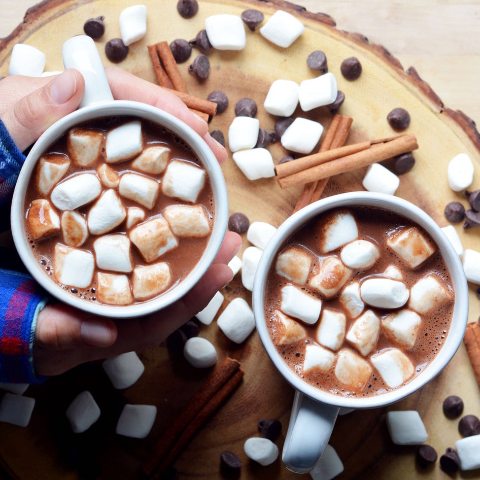 Creamy Vegan Almond Hot Chocolate&nbsp;