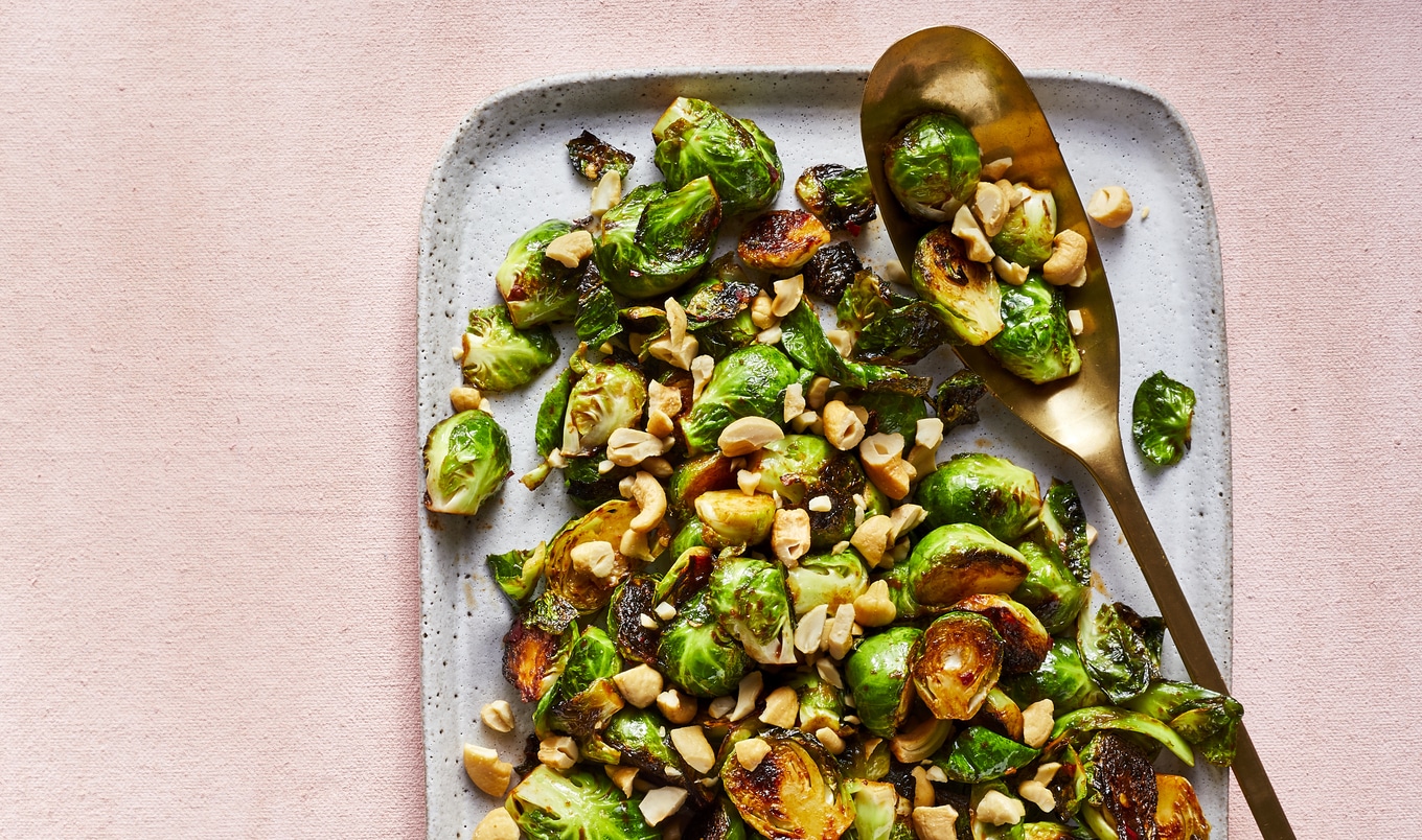 Crispy Brussels Sprouts With Tamarind and Cashews