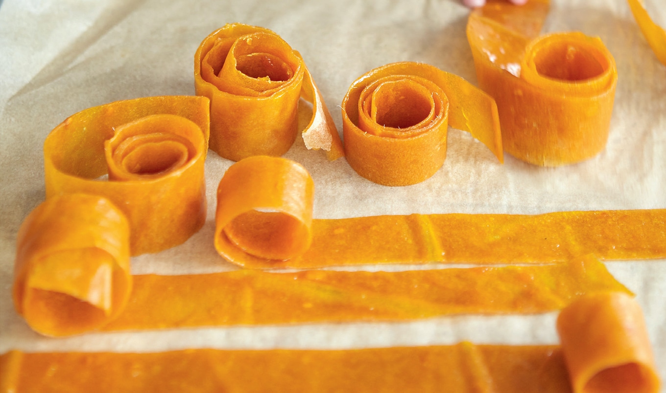 Healthy Vegan Mango Fruit Roll-Ups