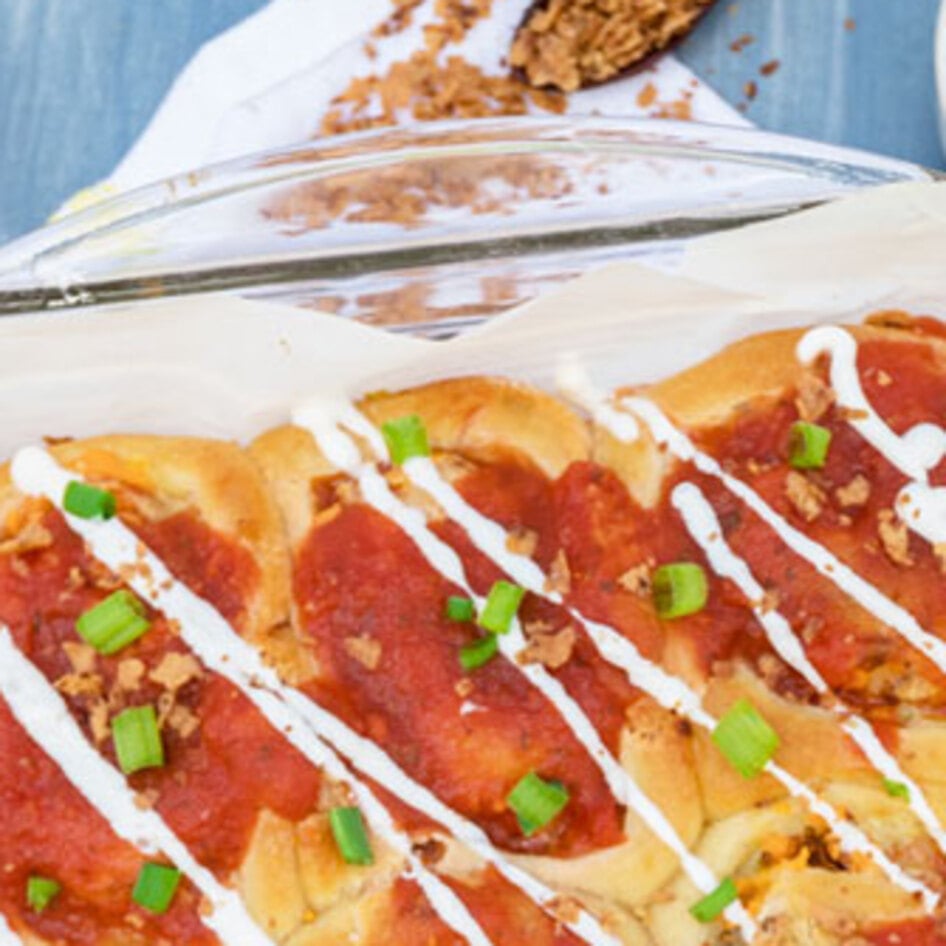 Cheesy Stuffed Vegan Baked Potato Rolls