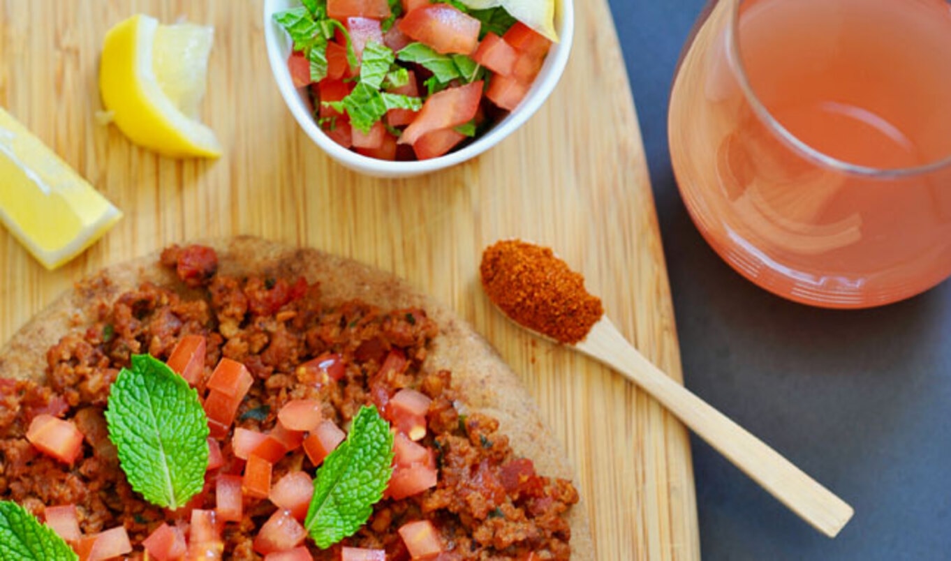 Plant-Based Turkish Pizza (Lahmacun)