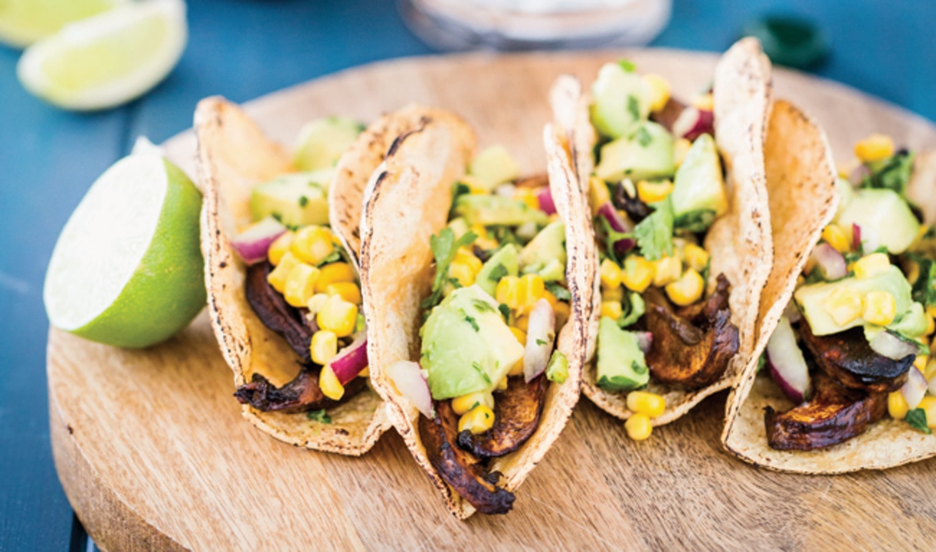 Vegan Avocado Portabello Tacos