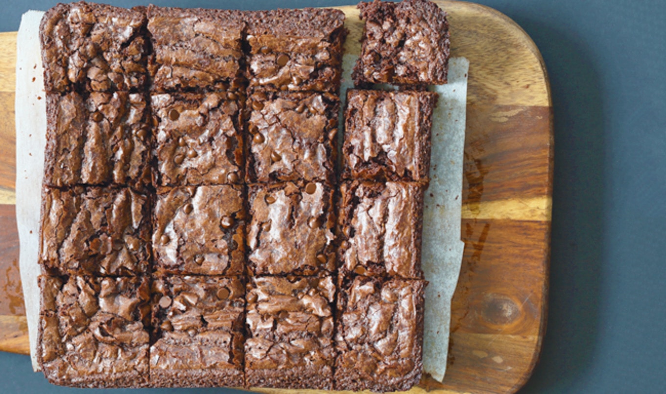 Vegan Double Chocolate Chip Brownies