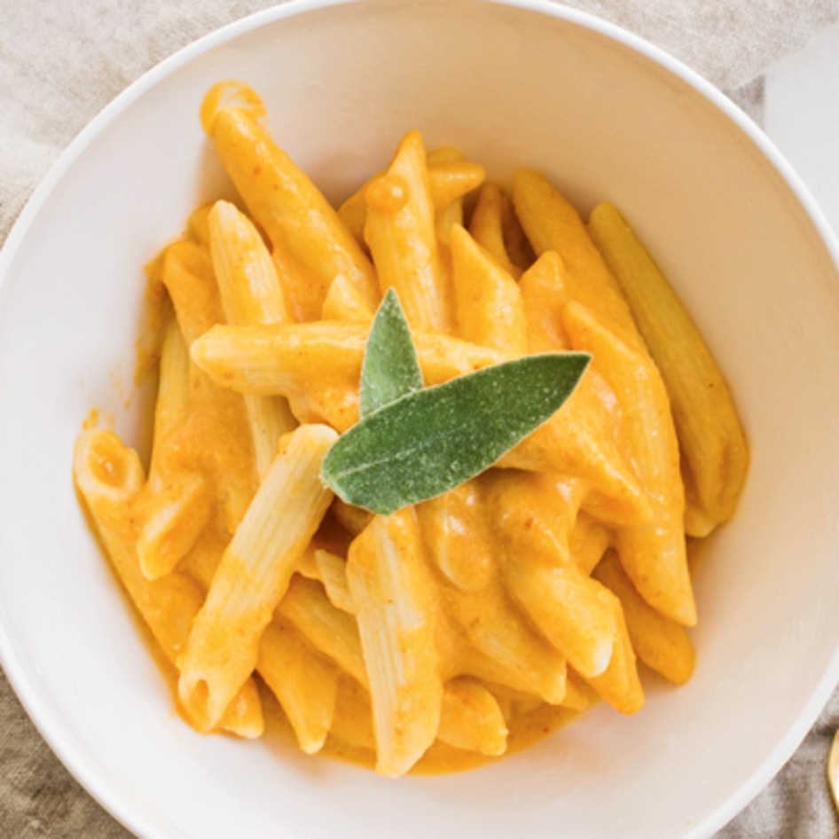 Simple Vegan Pumpkin Cream Penne