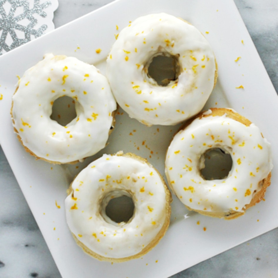 Vegan Baked Cranberry Citrus Doughnuts