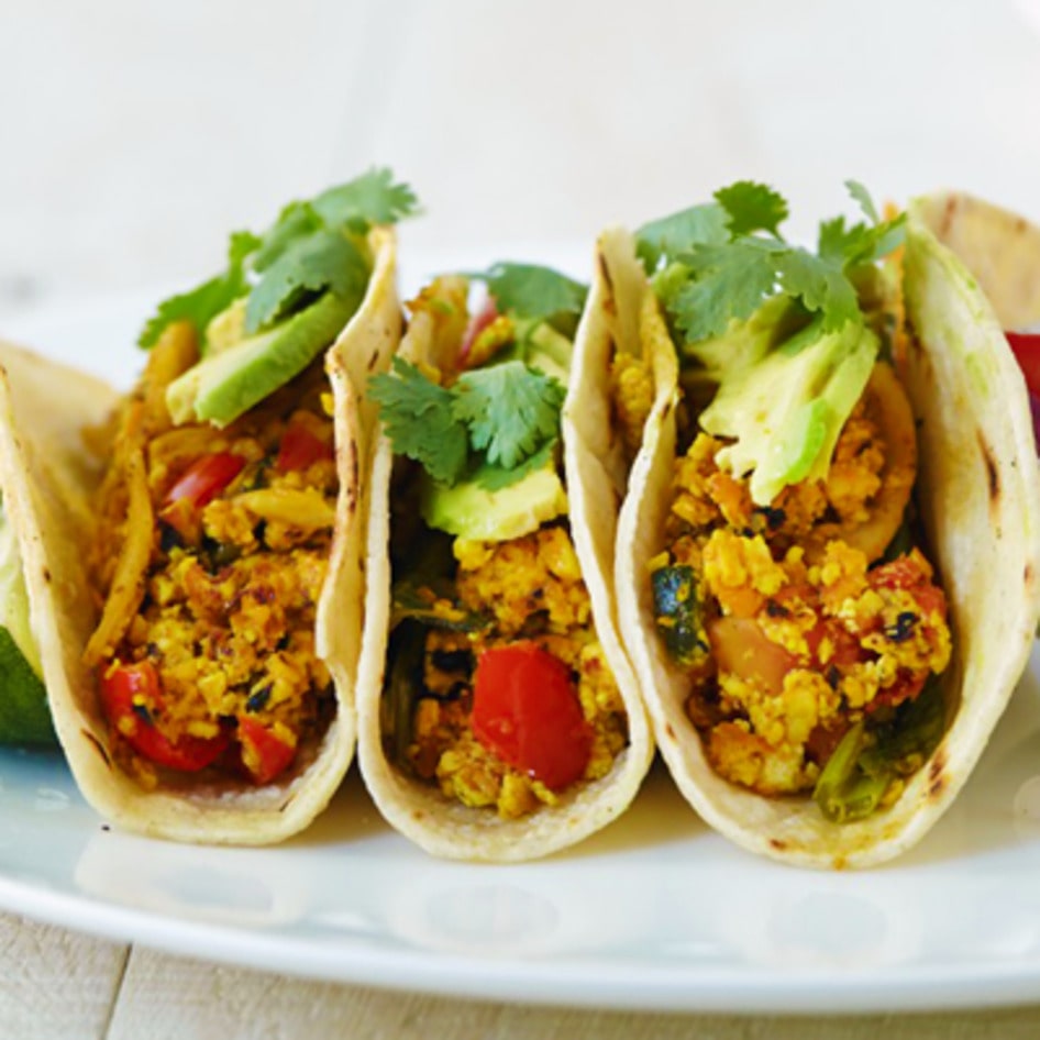 Cheesy Vegan Tex-Mex Tofu Tacos