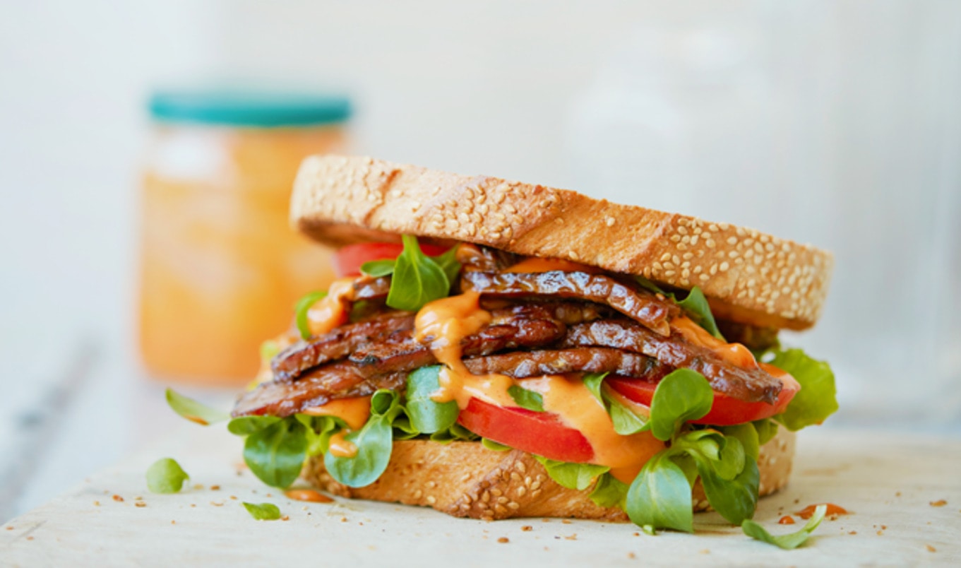 Vegan Korean-Inspired BLT With Spicy Gochujang Mayonnaise