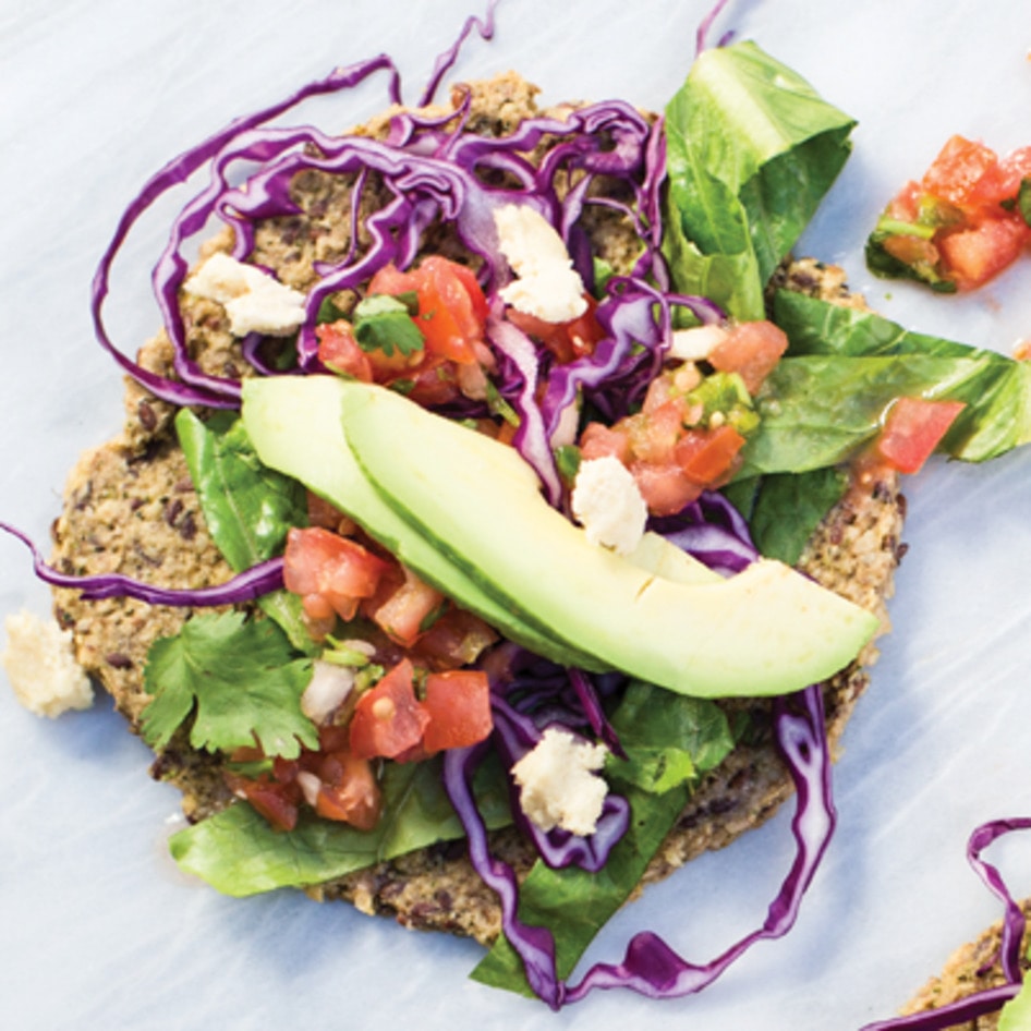 Easy Raw Vegan Tostadas With Corn-Pepper Tortillas