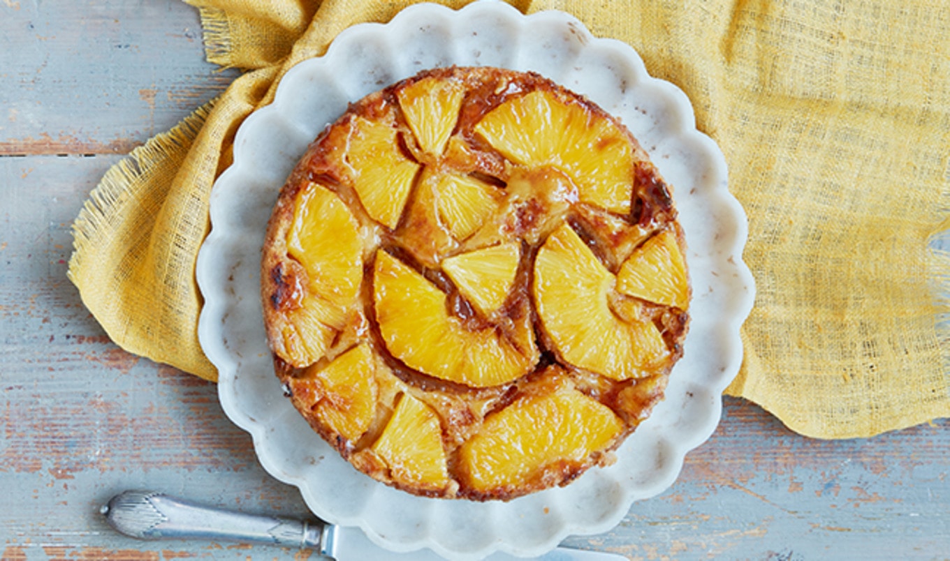 Vegan Pineapple Upside-Down Cake With Cardamom