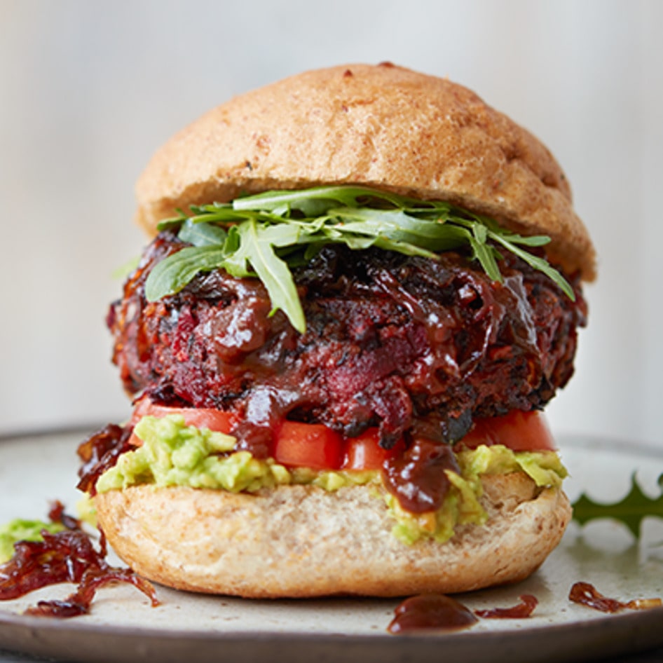 Beefy Vegan Beet Burger