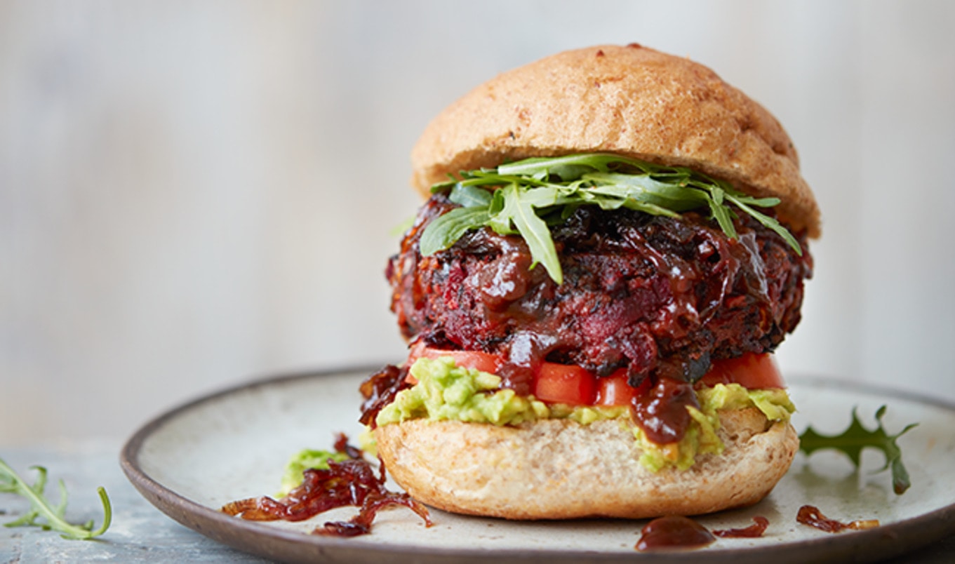 Beefy Vegan Beet Burger