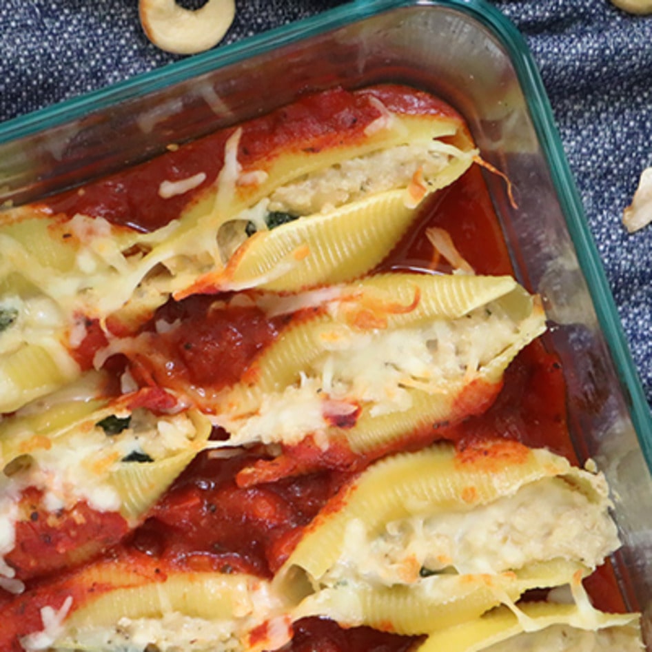 Creamy Vegan Cashew Ricotta Stuffed Shells