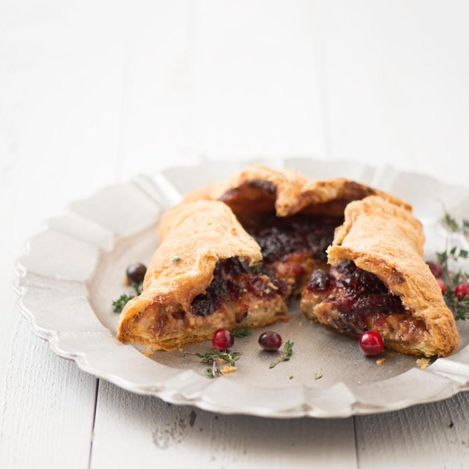 3-Step Baked Vegan Cheese Wheel En Croute