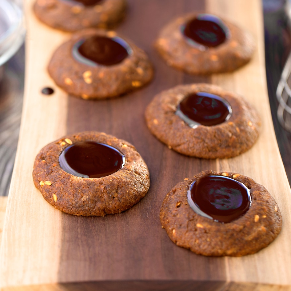 Vegan Gingerbread Fudge Buttons