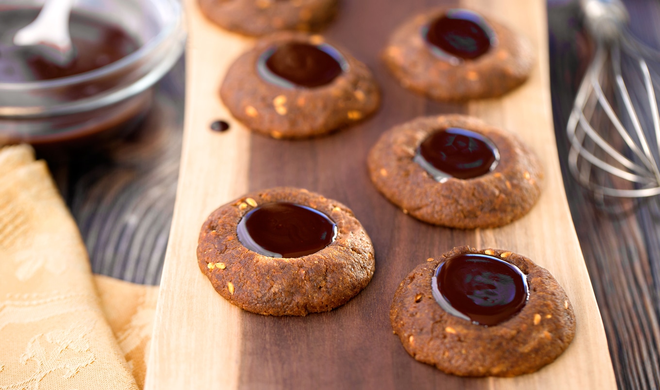 Vegan Gingerbread Fudge Buttons