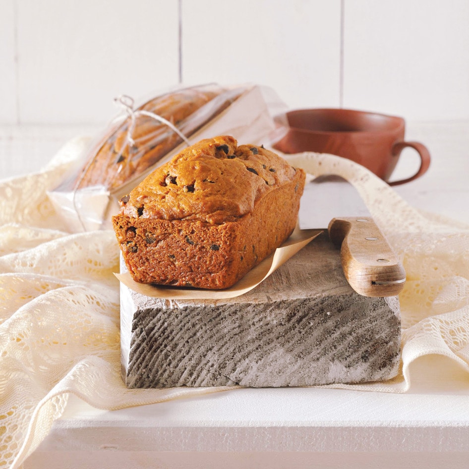 Mini Pumpkin Chocolate Chip Loaves