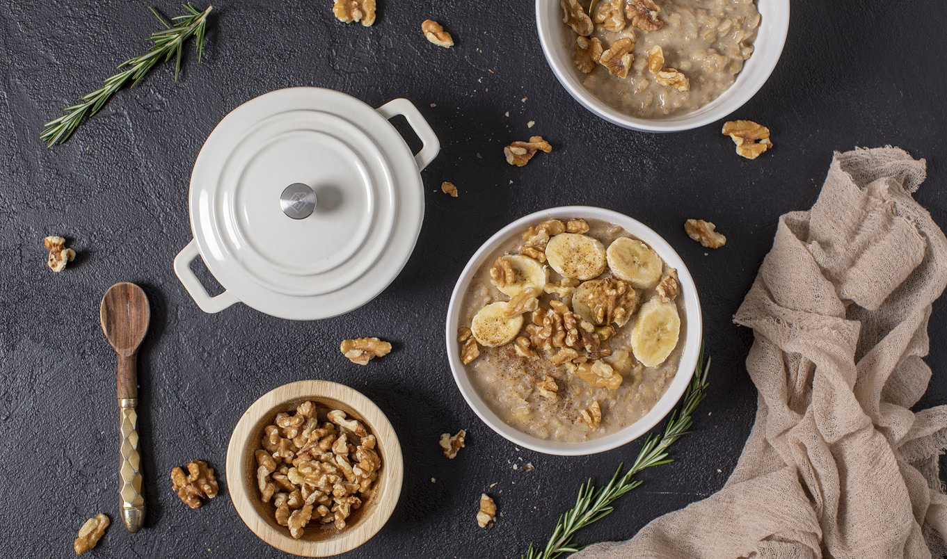 Jamaican-Inspired Vegan Banana Oatmeal Porridge&nbsp;