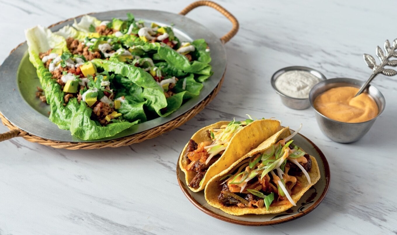 Vegan Pecan Lettuce Tacos