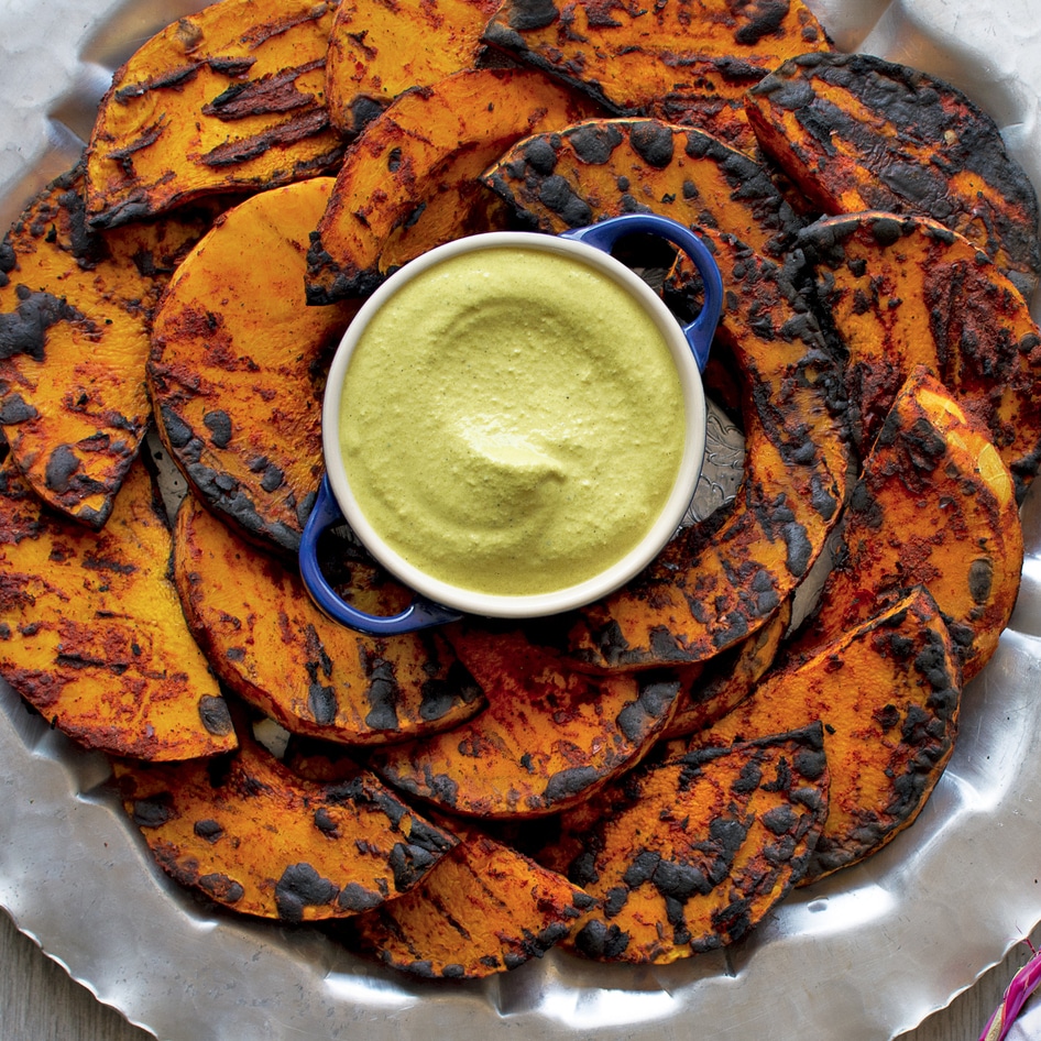 Butternut Squash Al Pastor With Charred Poblano Cashew Cream