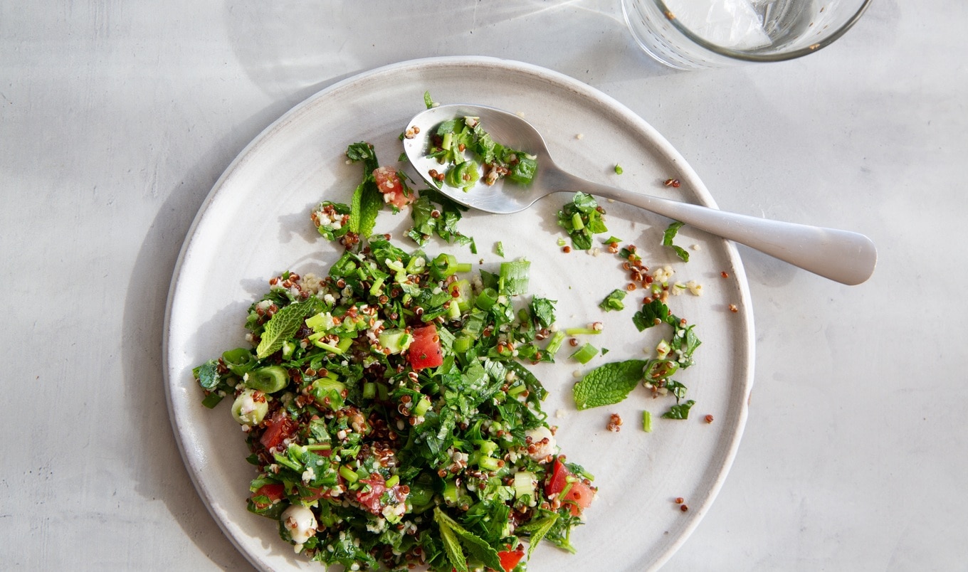 High-Protein Vegan Quinoa Hemp Tabbouleh&nbsp;