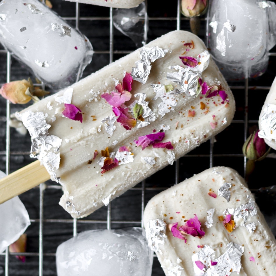 Indian Cashew Fudge Ice Cream Bars (Kaju Katli Kulfi)