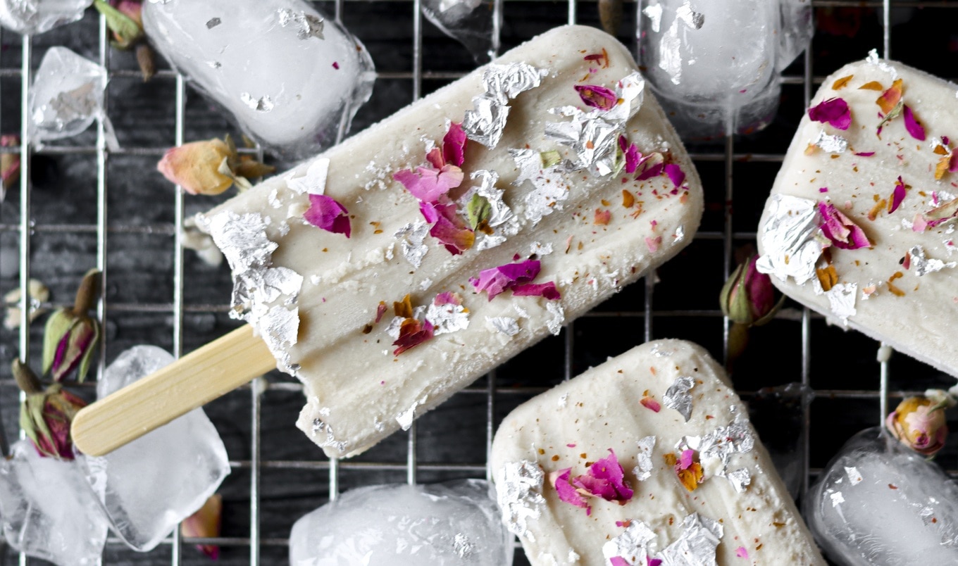 Indian Cashew Fudge Ice Cream Bars (Kaju Katli Kulfi)