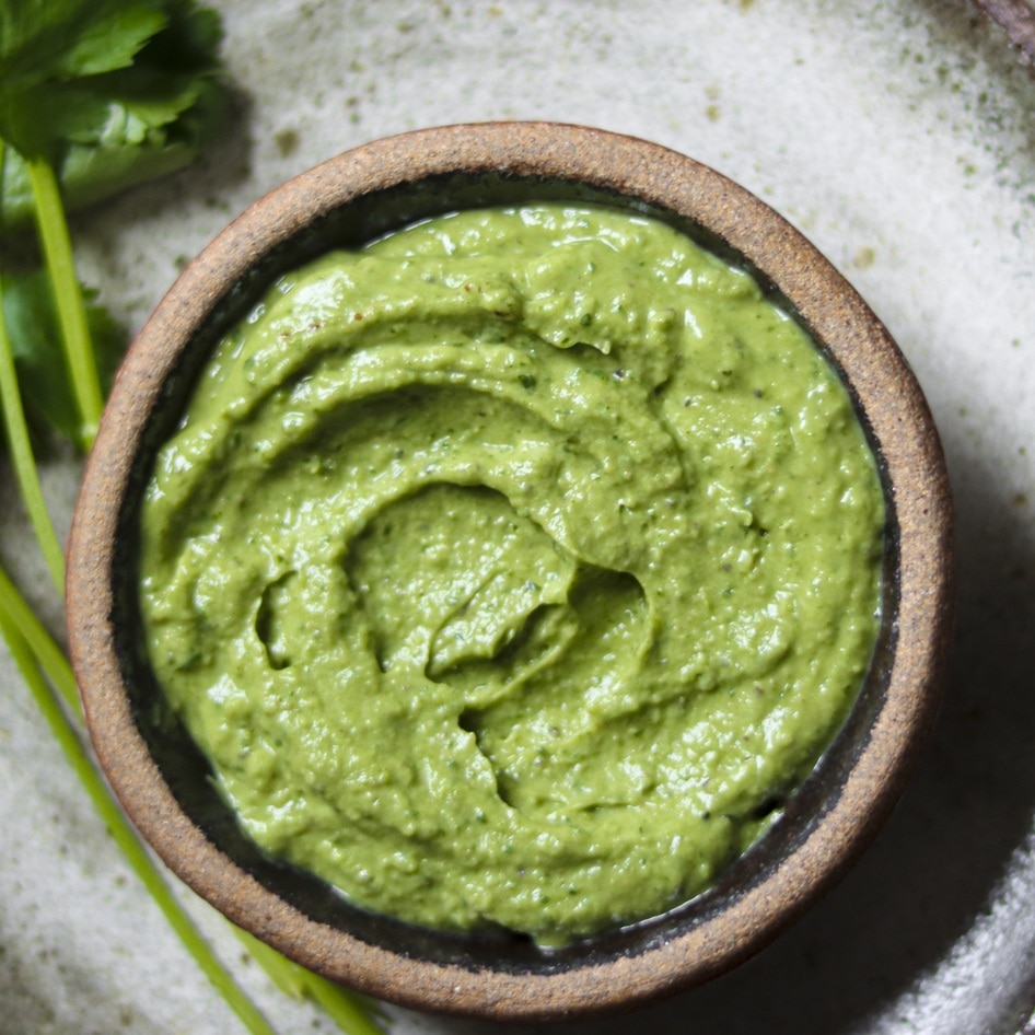 Creamy Vegan Avocado Indian Chutney